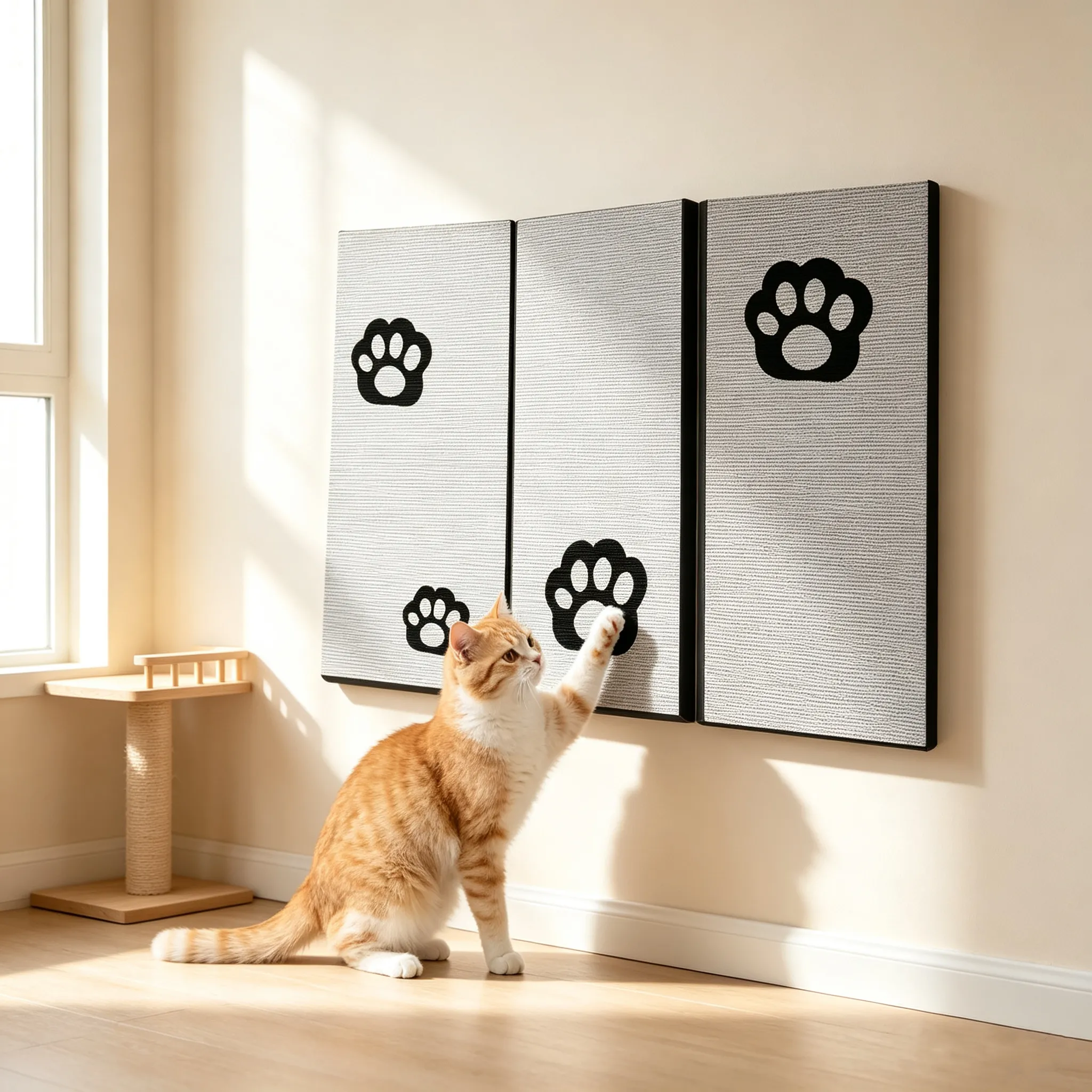 Hot Selling Customizable 3-Panel Foldable Cat Scratcher | ZB-0037