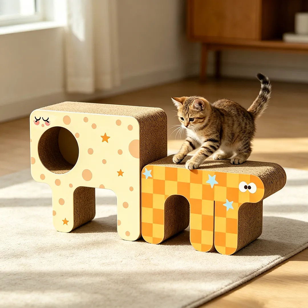 Customizable Cute Elephant Modular Cat Scratcher ZB-0194