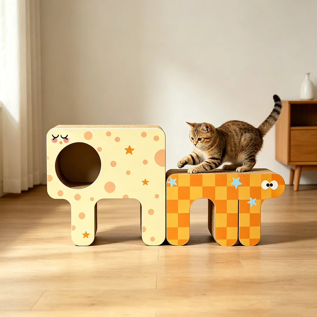 Customizable Cute Elephant Modular Cat Scratcher ZB-0194
