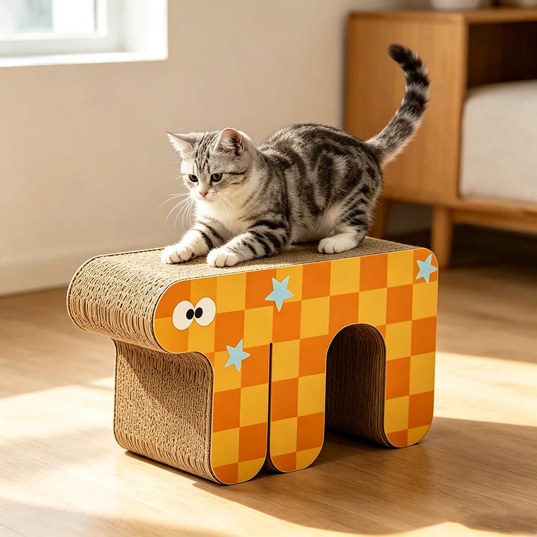 Customizable Cute Elephant Modular Cat Scratcher ZB-0194