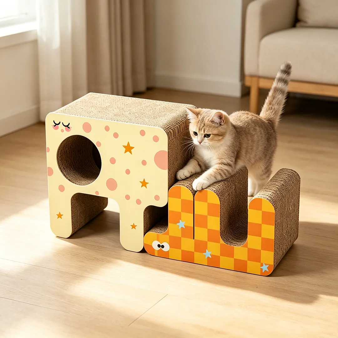 Customizable Cute Elephant Modular Cat Scratcher ZB-0194