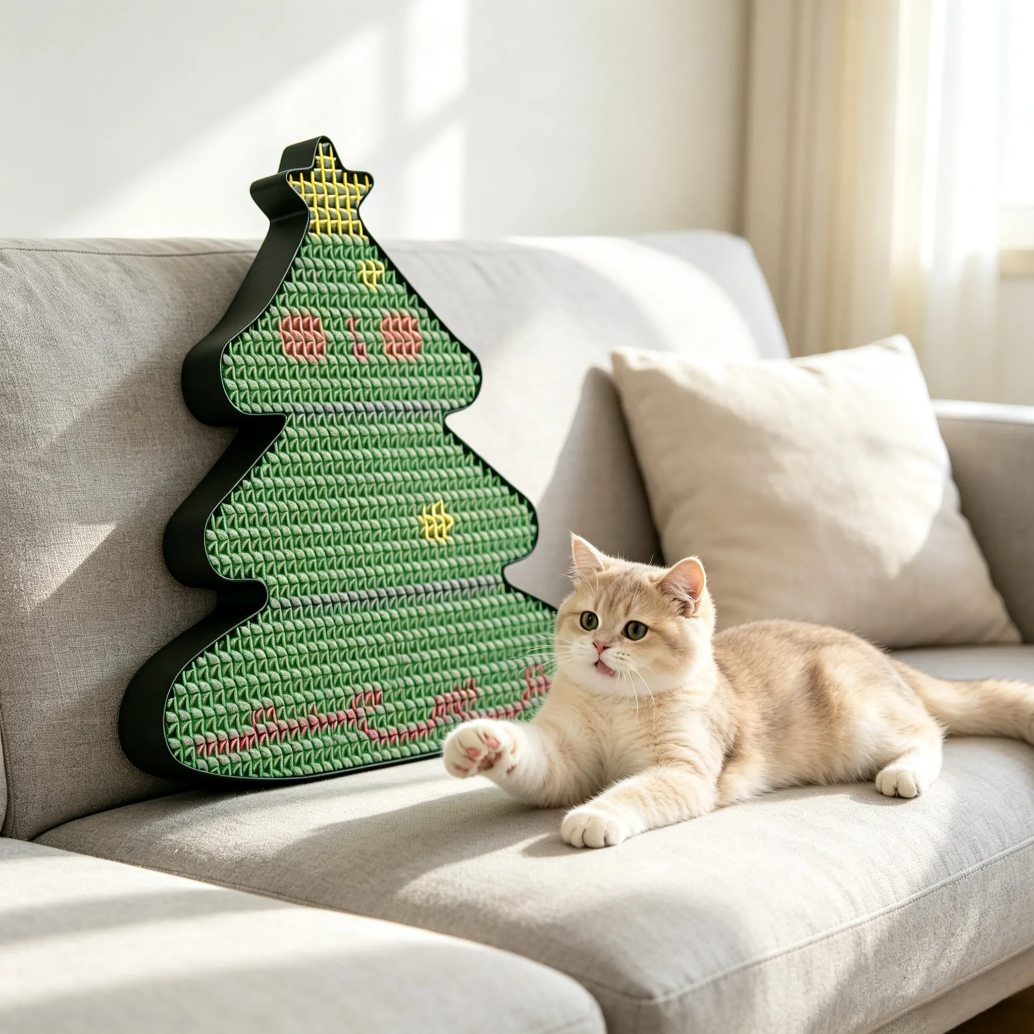 Hot Sale Custom Christmas Tree Cat Scratcher ZB-0096