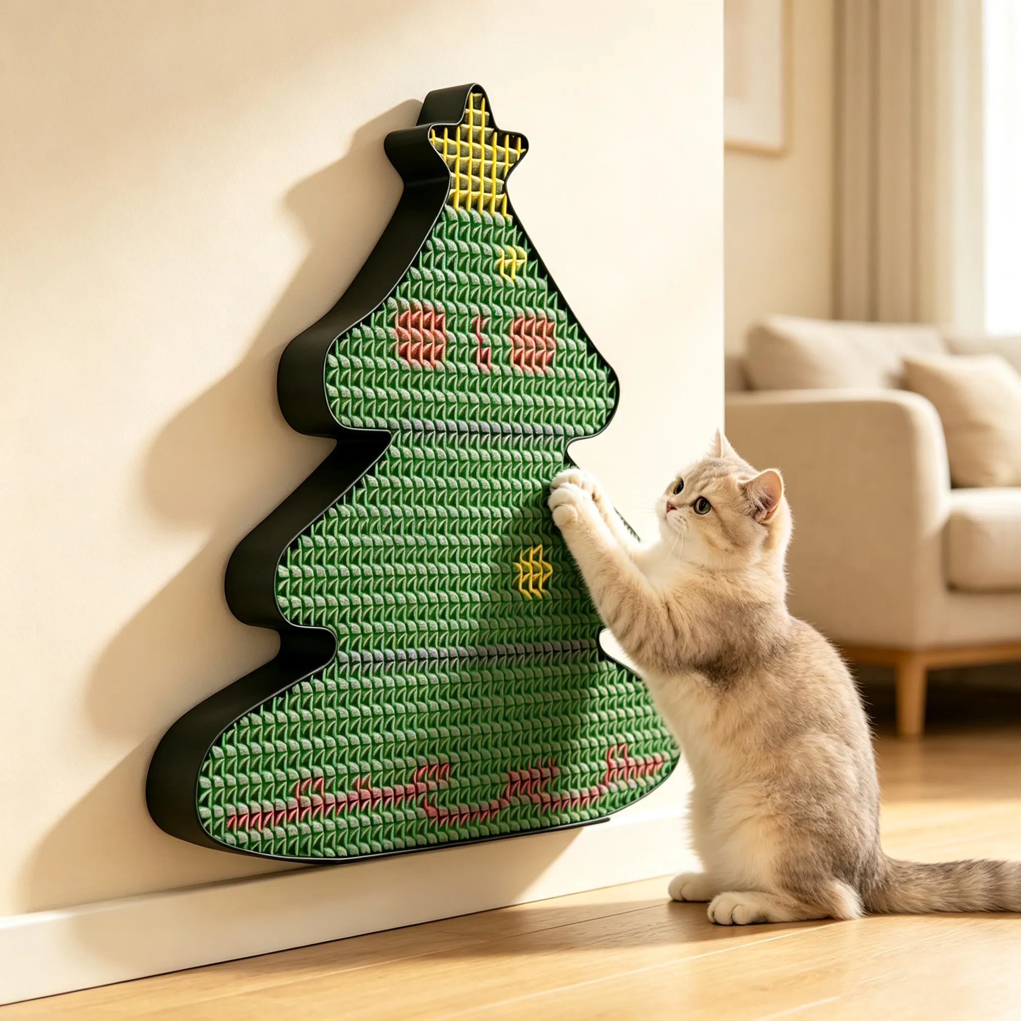 Hot Sale Custom Christmas Tree Cat Scratcher ZB-0096