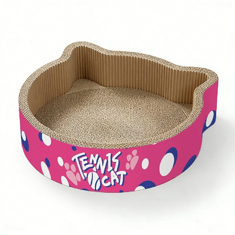 New Arrival: Tennis-Themed Cat Scratching Post with Cat Ears ZB-0105 1